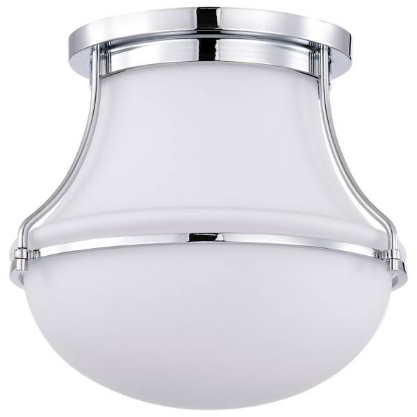 Nuvo Lighting - 60-7870 - One Light Flush Mount - Valdora - Polished Nickel