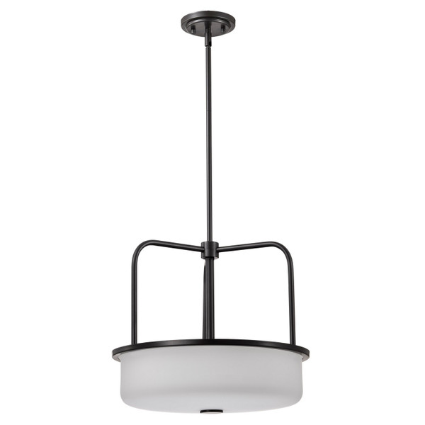 Nuvo Lighting - 60-8037 - Three Light Pendant - Warren - Gun Metal