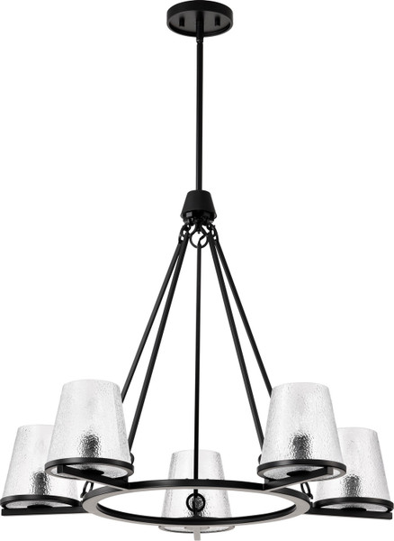 Nuvo Lighting - 60-8258 - Five Light Chandelier - Valentine - Black