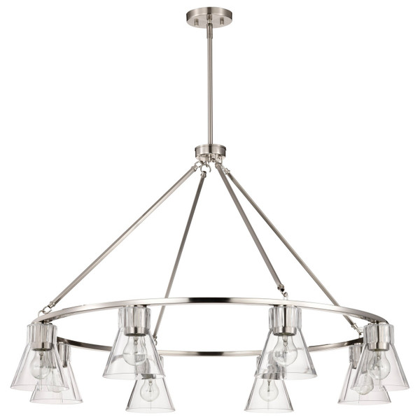 Nuvo Lighting - 60-8336 - Eight Light Chandelier - Gianna - Brushed Nickel