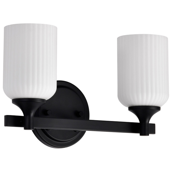 Nuvo Lighting - 60-8642 - Two Light Vanity - Solara - Matte Black