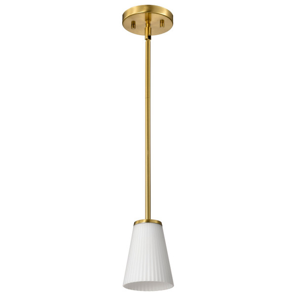Nuvo Lighting - 60-8727 - One Light Mini Pendant - Royale - Burnished Brass