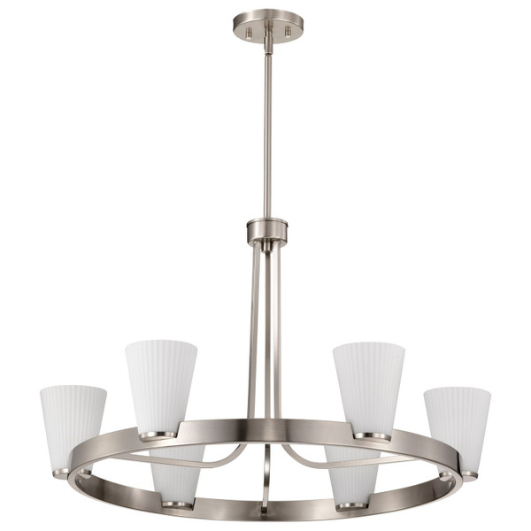 Nuvo Lighting - 60-8736 - Five Light Chandelier - Royale - Brushed Nickel
