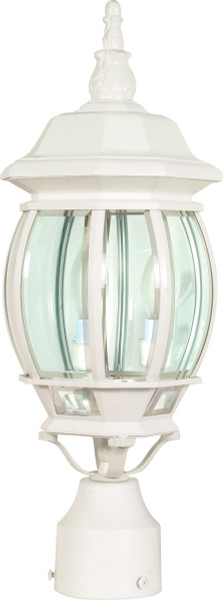 Nuvo Lighting - 60-897 - Three Light Post Lantern - Central Park - White