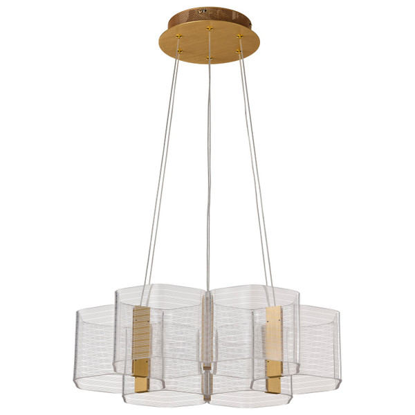 Nuvo Lighting - 62-2403 - LED Chandelier - Kenzo - Polished Anodized Bronze