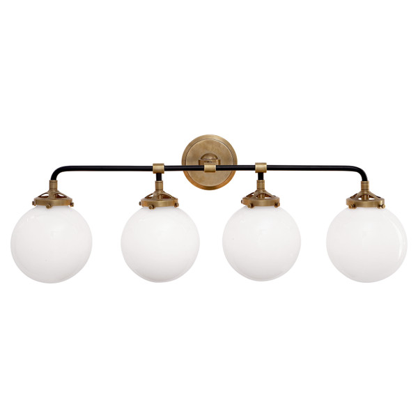 manufacturer_finish:Hand-Rubbed Antique Brass and Black|manufacturer_glass:White Glass