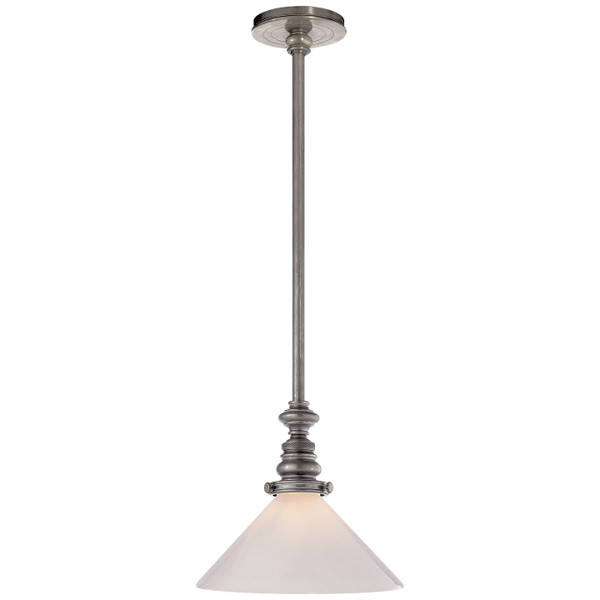 manufacturer_finish:Antique Nickel|manufacturer_glass:White Glass Slant Shade