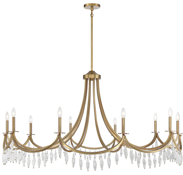 Savoy House - 1-1805-10-322 - Ten Light Chandelier - Kameron - Warm Brass