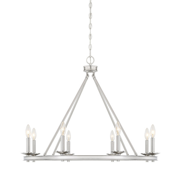 Savoy House - 1-308-8-SN - Eight Light Chandelier - Middleton - Satin Nickel