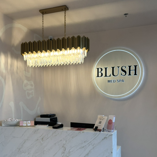 Linear island light providing even illumination across a countertop