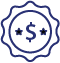 Exclusive trade pricing icon
