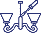 Lighting restoration and repair icon