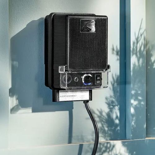 Landscape lighting transformer and control system