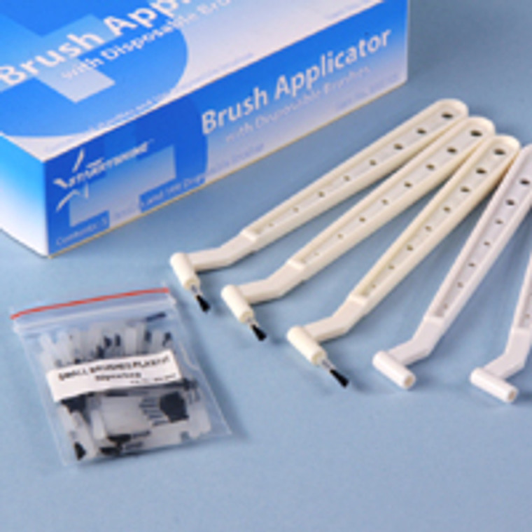 Applicator Brushes (box of 5 handles and 100 tips)