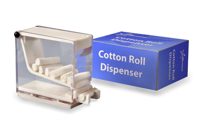 Cotton Roll Dispenser - Clear, Acrylic (box of 1)