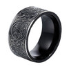 (8mm)  Unisex or Men's Titanium / Stainless Steel Wedding ring band. Ancient Dragon, White Tiger, etc. Carved Designs