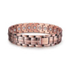 8.5" Inch Length - Men's 99.95% Pure Copper Magnetic Bracelet Brown Tone with Strong 3500 Gauss High Powered Magnets