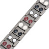 8.5" Inch Length - Men's Dark Gray Titanium Magnetic Bracelet - Double Strength Titanium Magnetic Bracelet