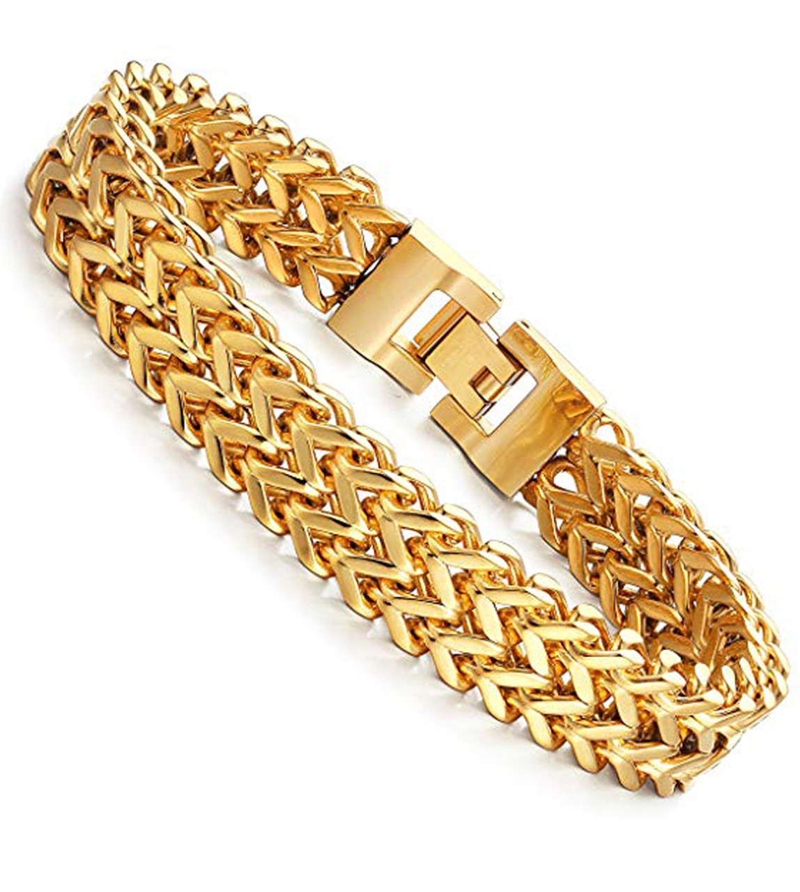 Craftsman of 22k / 916 gold gents designer bracelet | Jewelxy - 43553