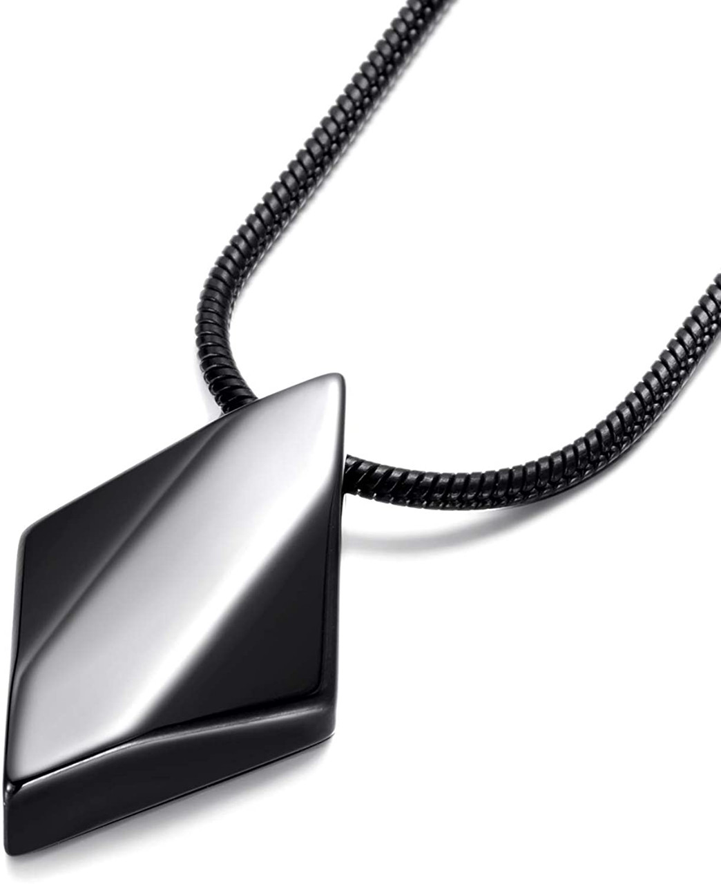 Black Chain. Necklace Dog Tag 