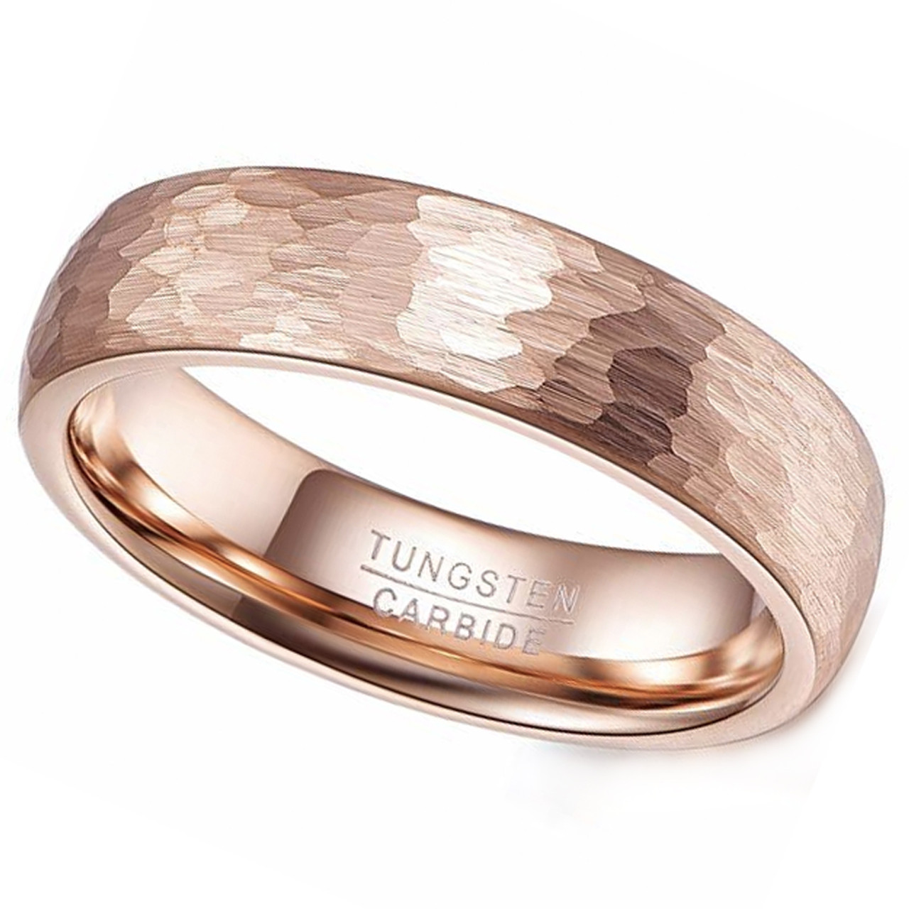 unisex rose gold wedding band