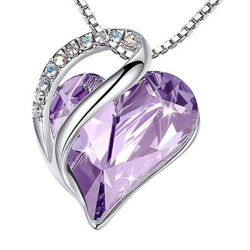 purple diamond heart