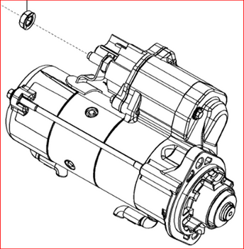 John Deere Starter Motor Kit Part Number RE546860