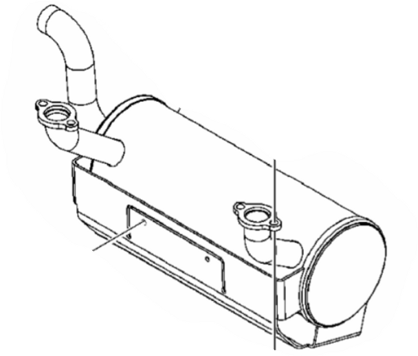 John Deere Muffler Part Number TCA16952