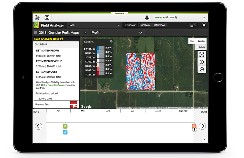 Profit Maps Farm Management Tool Introduced by Deere & Granular