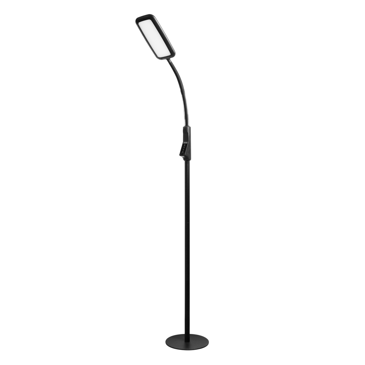 Gooseneck LED Floor Lamp With Remote Control & Flexible Neck