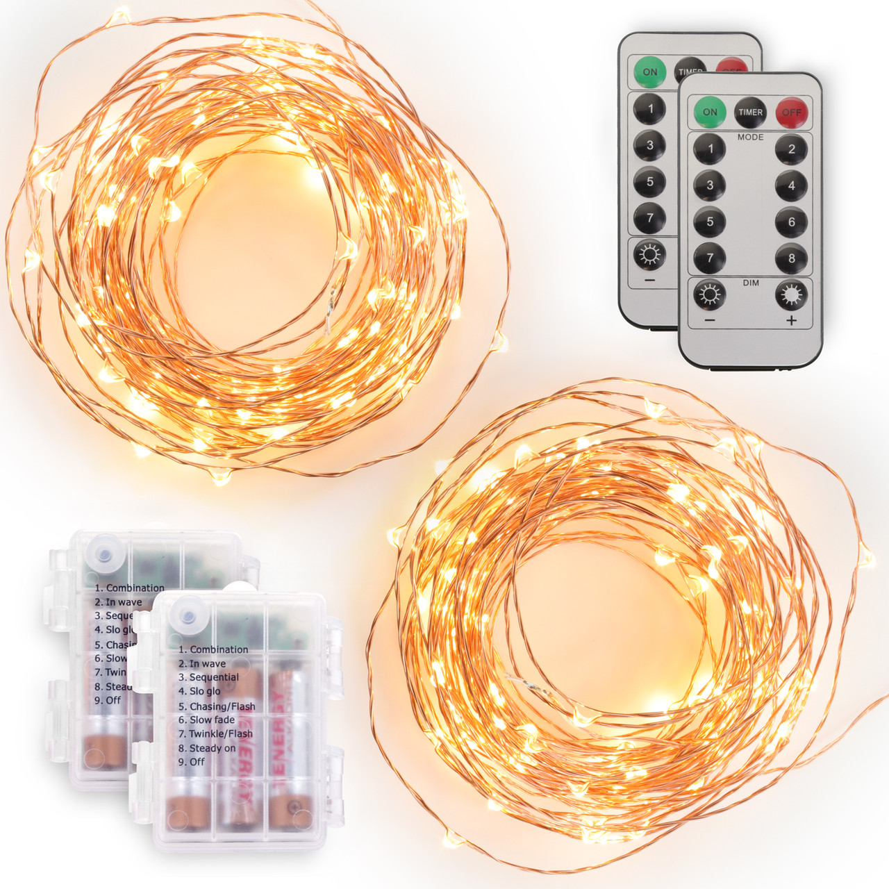 remote control fairy lights battery operated