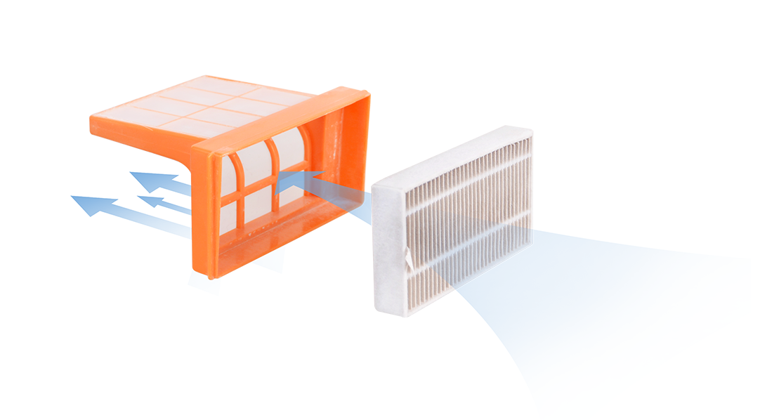 AIR FILTRATION - The built-in 3D air filter traps 99% of all particles and ensures dust does not circulate back into your air while vacuuming.