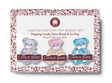 Pin Badge Popping Candy Set