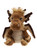 A brown dragon Charlie Bear plush toy sits upright against a white background, featuring dark wings, clawed feet, expressive eyes, and a golden mane on its head.