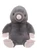 A grey plush mole stuffed animal sits upright against a white background, featuring a pink snout, small dark eyes, and large pink paddle-shaped claws on all four limbs.
