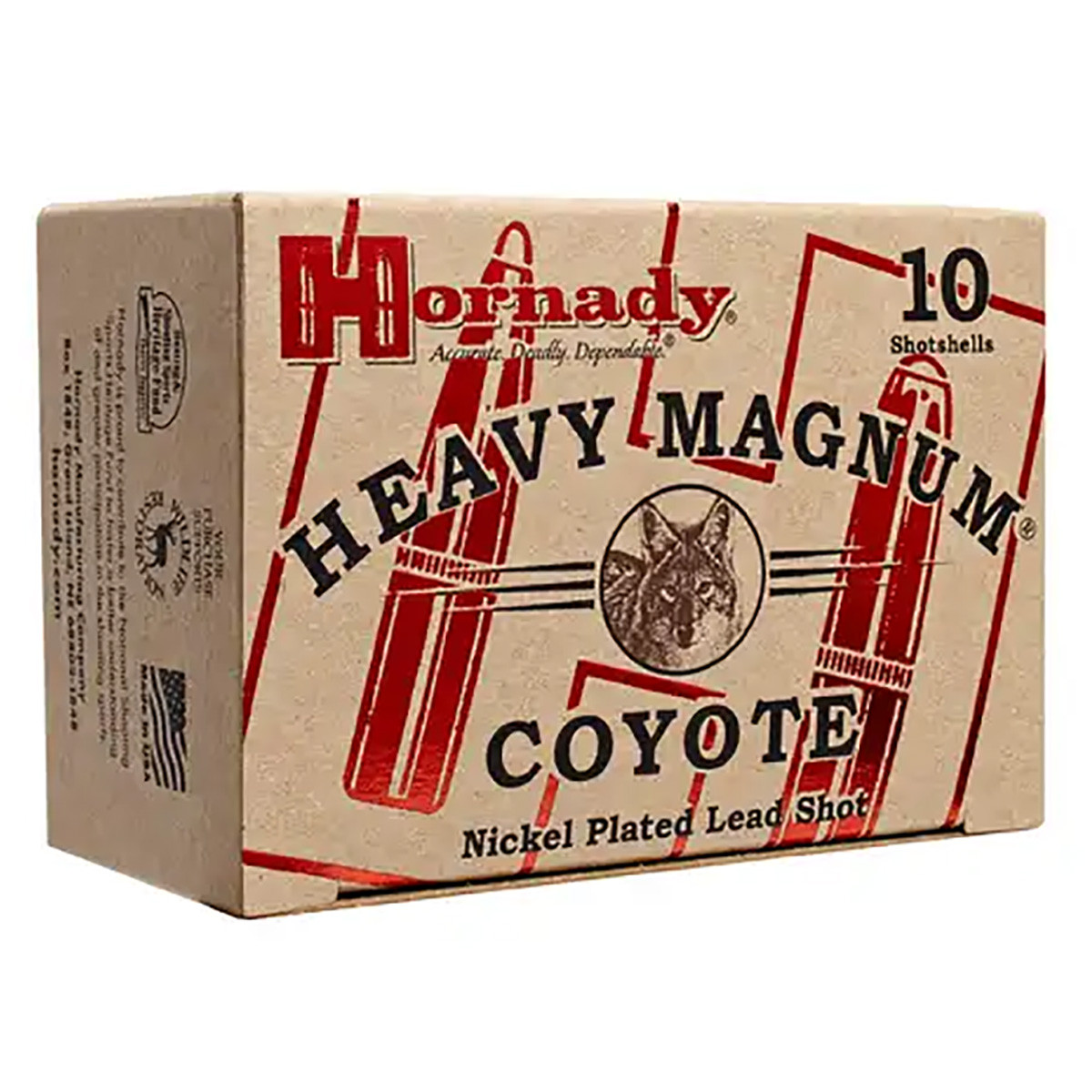 Hornady 12 Gauge Heavy Magnum Coyote BB 3" NickelPlated Lead Shot