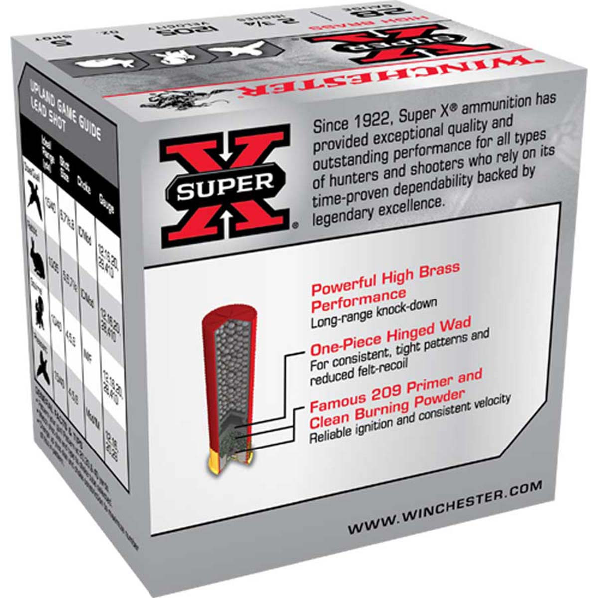 Winchester X28H SuperX Upland and Small Game High Brass 28 GA, 2 3