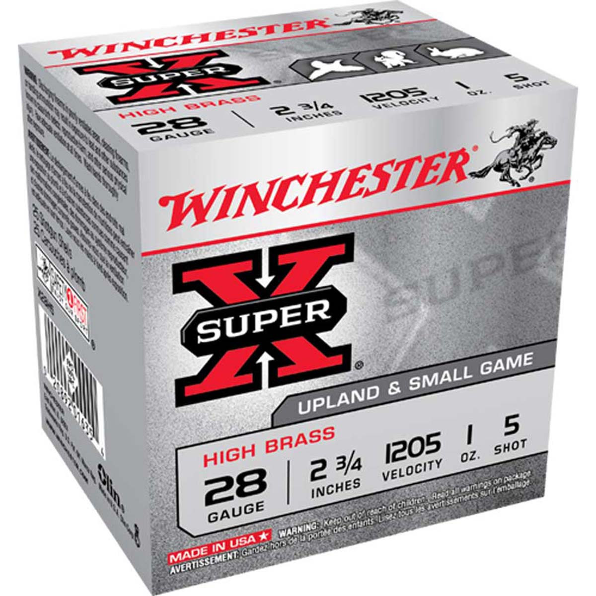 Winchester X28H SuperX Upland and Small Game High Brass 28 GA, 2 3
