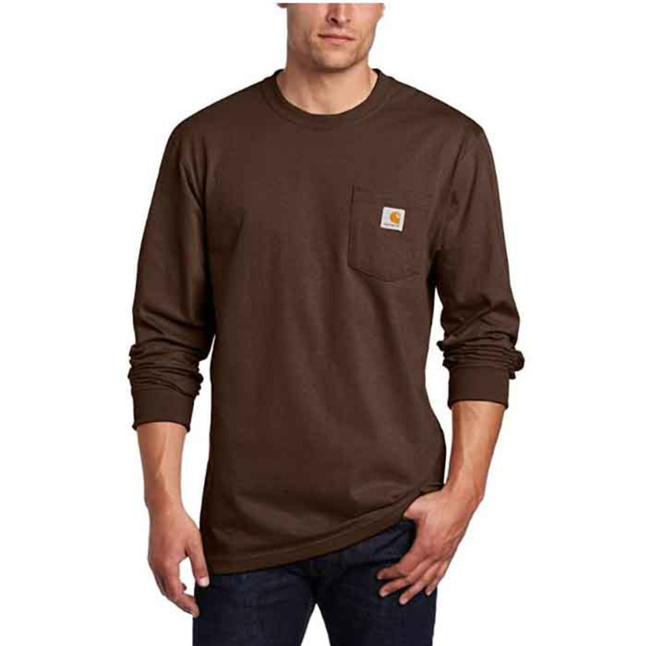 Tシャツ・カットソー CARHARTT L/S POCKET LOOSE T-SHIRT 4FK1349 Carhartt Loose Fit Heavyweight Long Sleeve Pocket T-Shirt