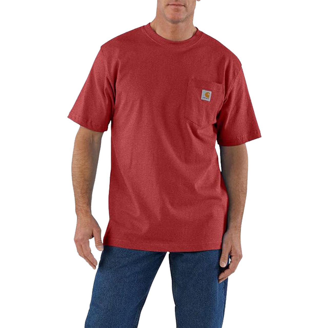 Carhartt ★Loose Fit Heavyweight Short-Sleeve Pocket Regular Carhartt Loose Fit Heavyweight Pocket Short Sleeve T-Shirt