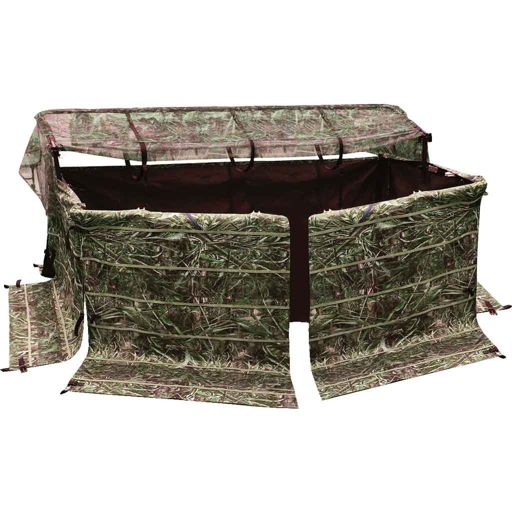 Drake Ghillie 4Man Blind with NoShadow Dual Action Top Rogers