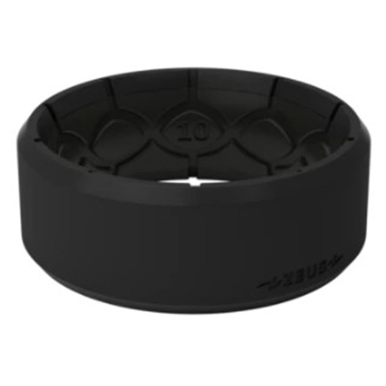 Groove Life Zeus Hammered Gun Metal Silicone Ring, Size 11