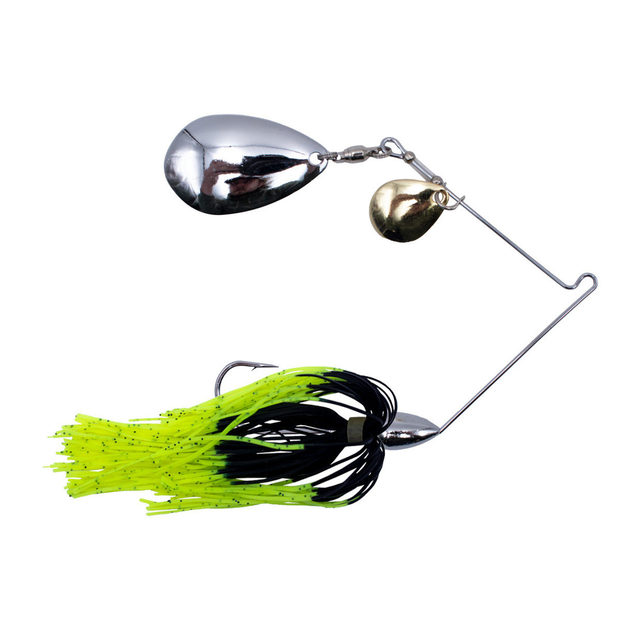 Rogers Sporting Goods Go-2 Spinnerbait Colorado Indy in Black Chartreuse Size 1/4 oz