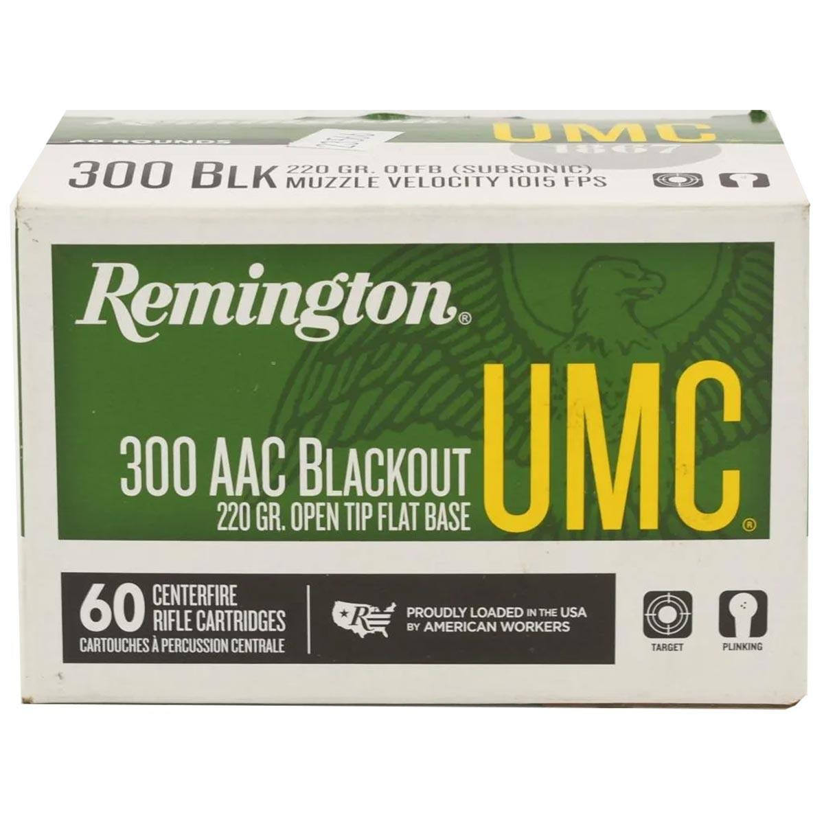 Remington Ammunition 300 AAC Blackout 220 Grain Open Tip Flat Base