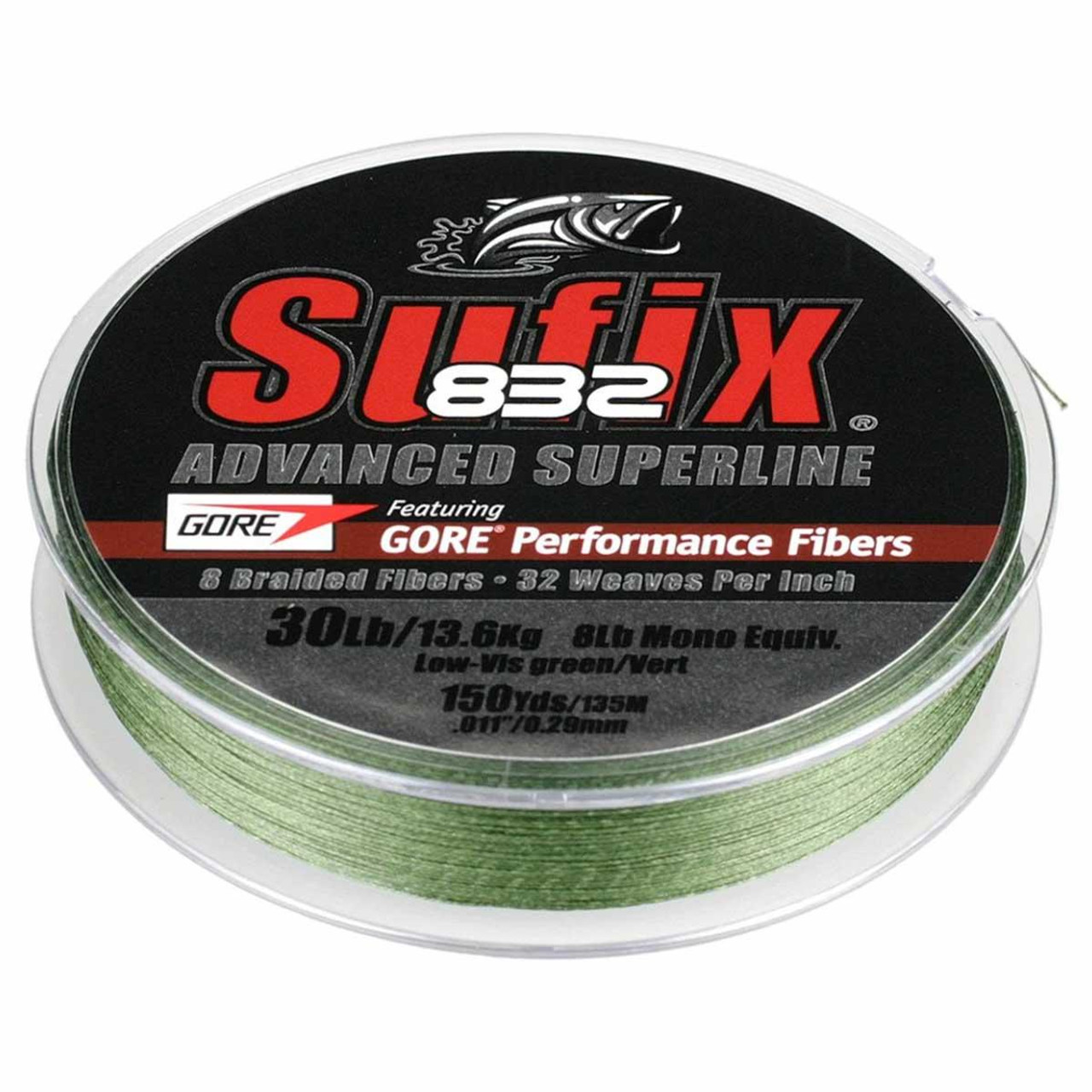 Sufix 832 Advanced Superline Braid Lo-Vis Green 120m