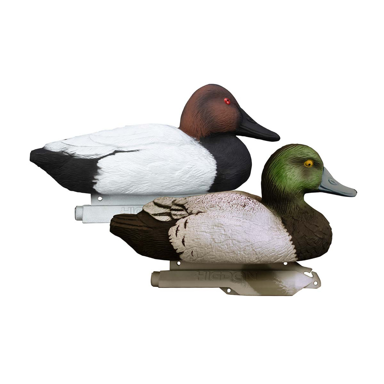 Higdon Standard Diver 12-Pack Decoys, 8 Bluebills/4 Canvasbacks