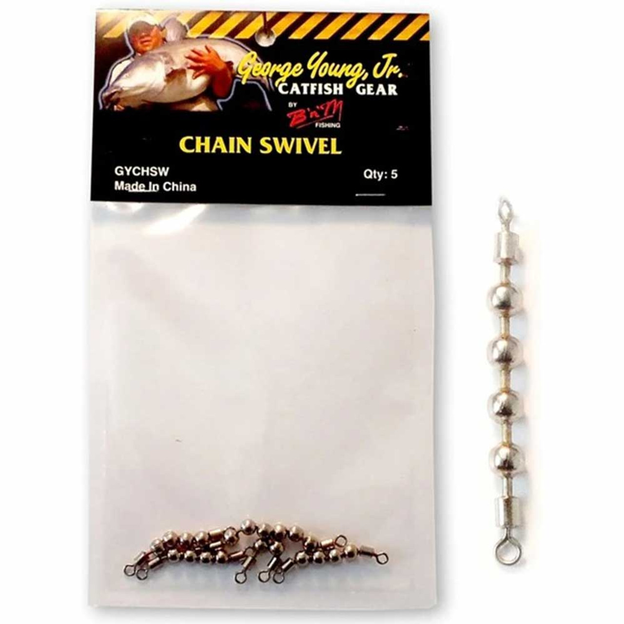 B'n'M George Young Jr. Signature Catfish Gear Chain Swivels