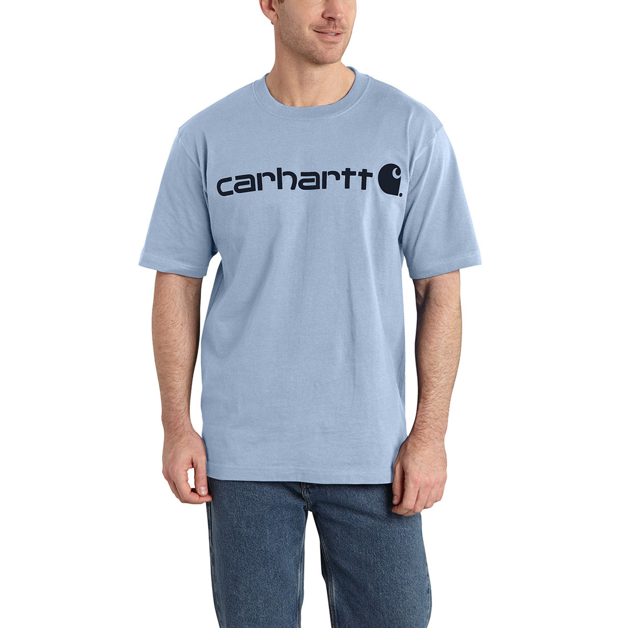 Tシャツ・カットソー Carhartt Loose Fit Heavyweight Logo Graphic T-Shirt Carhartt Loose Fit Heavyweight Short Sleeve Logo Graphic T