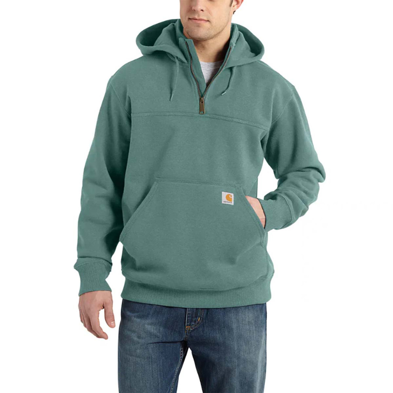 Carhartt Rain Defender Loose Fit Fleece-Lined Logo Graphic Full Zip Hoodie  Men's