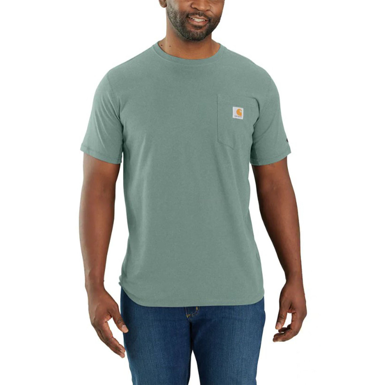 Tシャツ・カットソー Men's Relaxed Fit Jersey Wash Short Sleeve T-Sh Carhartt Force Relaxed Fit Midweight Short Sleeve Pocket T